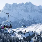 In Portes Du Soleil Near Gondola